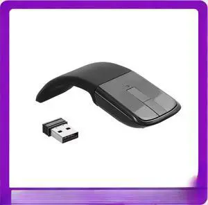 2.4G Wireless Mouse with USB Arc Mouse with Touch Function Folding Optical Mice with USB Receiver Bending Mouse for PC Laptop 2.4G Wireless Mouse with USB Arc Mouse with Touch Function Folding Optical Mice with USB Receiver Bending Mouse for PC Laptop