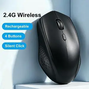 2.4G Wireless Mouse Silent Mouse 1600DPI Type C Rechargeable Mouse Optical Mice for Office Gaming PC Laptop Mac 2.4G Wireless Mouse Silent Mouse 1600DPI Type C Rechargeable Mouse Optical Mice for Office Gaming PC Laptop Mac