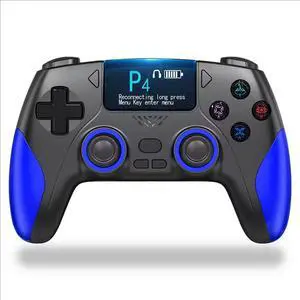 Generic for Smart Screen Wireless Game Controller For PS4 Gamepad with Customizable Display For IOS Andriod Table Steam Joystick Generic for Smart Screen Wireless Game Controller For PS4 Gamepad with Customizable Display For IOS Andriod Table Steam Joystick