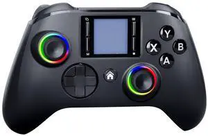 Generic for 6162 1.44inch Smart Screen Wireless Controller For P4 iOS Android PC TV Dual Hall Joystick Calibration RGB Light Generic for 6162 1.44inch Smart Screen Wireless Controller For P4 iOS Android PC TV Dual Hall Joystick Calibration RGB Light