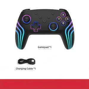 Generic for RGB Wireless Gamepad For 2 Pro Controller with 6-Axis Gyro Motion Sensing Vibration Turbo Joystick for PC Eden Android Generic for RGB Wireless Gamepad For 2 Pro Controller with 6-Axis Gyro Motion Sensing Vibration Turbo Joystick for PC Eden Android