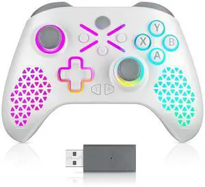 Generic for RGB Wireless For Xbox Controller Xbox One/xbox Series X/S/PC With 650mah Battery gamepad Multi-Function Joystick Controller Generic for RGB Wireless For Xbox Controller Xbox One/xbox Series X/S/PC With 650mah Battery gamepad Multi-Function Joystick Controller
