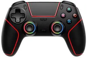 Generic for Rechargeable Wireless Gamepad for PS5/PC/Android/iOS with Hall Joystick,Turbo&Macro,RGB Lights,Dual Vibration Game Controller Generic for Rechargeable Wireless Gamepad for PS5/PC/Android/iOS with Hall Joystick,Turbo&Macro,RGB Lights,Dual Vibration Game Controller