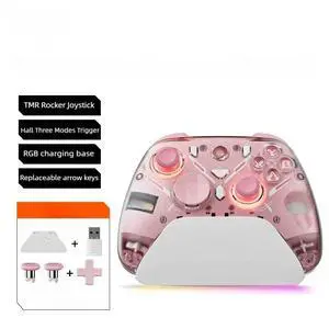 Generic for K20 RGB Wireless Gaming Controller Hall Effect Joystick Trigger For 2/PC/Phone With Charging Dock Gamepad Generic for K20 RGB Wireless Gaming Controller Hall Effect Joystick Trigger For 2/PC/Phone With Charging Dock Gamepad