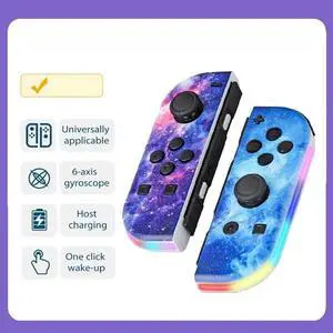 Generic for RGB LED Left & Right for NS Controller BT 5.2 Gamepads Joystick with Dual Vibration for /Lite/Oled Generic for RGB LED Left & Right for NS Controller BT 5.2 Gamepads Joystick with Dual Vibration for /Lite/Oled