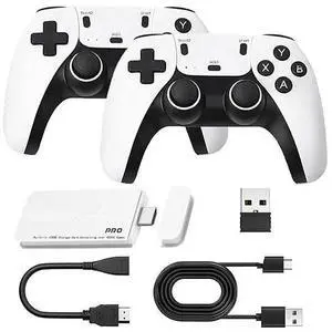 Generic for Wireless Retro Game Console, 40000+Games and 23 Emulators, Plug and Play 4K HD HDMI TV Game Stick, with Dual Wireless Controller Generic for Wireless Retro Game Console, 40000+Games and 23 Emulators, Plug and Play 4K HD HDMI TV Game Stick, with Dual Wireless Controller