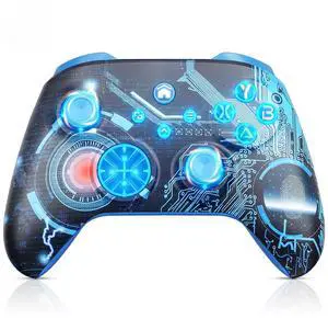 Generic for For XBox One/S/X/Series S/X/PC/Steam Wifi Controller RGB Hall Effect BT Wireless Gamepads Turbo Macro 6 Axis Gyro Game Joystick Generic for For XBox One/S/X/Series S/X/PC/Steam Wifi Controller RGB Hall Effect BT Wireless Gamepads Turbo Macro 6 Axis Gyro Game Joystick