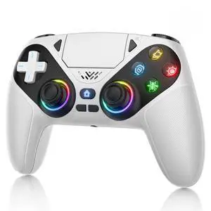 Generic for For 5/PS5 Pro/Slim/PC RGB BT Wireless Controller W/Dual Shock Marco/Turbo Program Function 3.5mm Audio Jack Gamepads Generic for For 5/PS5 Pro/Slim/PC RGB BT Wireless Controller W/Dual Shock Marco/Turbo Program Function 3.5mm Audio Jack Gamepads