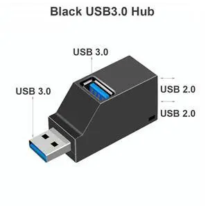 Mini USB 3.0/2.0 HUB Adapter Extender Splitter Box 1 to 3 Ports High Speed For PC Laptop U Disk Card Reader Mini USB 3.0/2.0 HUB Adapter Extender Splitter Box 1 to 3 Ports High Speed For PC Laptop U Disk Card Reader
