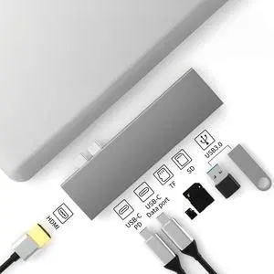 USB C Hub USB For Type-C Laptop PD USB 3.0 SD TF Card Reader Type C Hub Adapter USB C Hub USB For Type-C Laptop PD USB 3.0 SD TF Card Reader Type C Hub Adapter