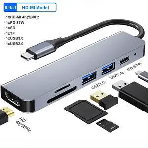 4K 30Hz USB C Docking Station Type C to Video Output VGA RJ45 Adapter USB 3.0 HUB Splitter For Laptop Type-C Laptop Type-C Phone 4K 30Hz USB C Docking Station Type C to Video Output VGA RJ45 Adapter USB 3.0 HUB Splitter For Laptop Type-C Laptop Type-C Phone