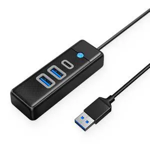 USB3.0 Hub 5Gbps 3 Ports Docking Station with USB-A & Type-C Port Portable USB C Splitter Adapter for Laptop PC USB3.0 Hub 5Gbps 3 Ports Docking Station with USB-A & Type-C Port Portable USB C Splitter Adapter for Laptop PC