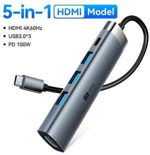 6 IN 1 USB 3.0 Type C 100W HUB 4K 60Hz to Video Output RJ45 Splitter Adapter Docking for Type-C Laptop Type-C Phone PC Laptop 6 IN 1 USB 3.0 Type C 100W HUB 4K 60Hz to Video Output RJ45 Splitter Adapter Docking for Type-C Laptop Type-C Phone PC Laptop
