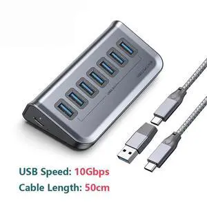 Portable USB 3.2 Gen1 Gen2 Hub 10/5Gbps Data Hub Hard Drive Powered PD18W/60W SD/TF for PC PS4 Laptops Type-C Laptop Mouse Portable USB 3.2 Gen1 Gen2 Hub 10/5Gbps Data Hub Hard Drive Powered PD18W/60W SD/TF for PC PS4 Laptops Type-C Laptop Mouse