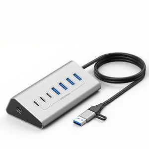 9-in-2 USB 3.2 Hubs 10Gbps USB Docking Station USB C Hub Type C Splitter with Card Reader Aluminum Alloy For PC Laptop 9-in-2 USB 3.2 Hubs 10Gbps USB Docking Station USB C Hub Type C Splitter with Card Reader Aluminum Alloy For PC Laptop