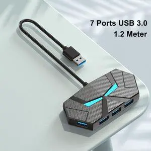 4/7 Ports USB Docking Station USB 3.0 HUB Adapter 5Gbps High Speed Transmission USB Splitter PD Power Supply For Laptop Computer 4/7 Ports USB Docking Station USB 3.0 HUB Adapter 5Gbps High Speed Transmission USB Splitter PD Power Supply For Laptop Computer