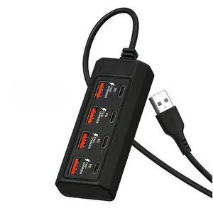 8 in 1 HUB USB 4USB +4Type-C Extender Cable Docking Station Desktop Computer Laptop External USB Interface Extender 8 in 1 HUB USB 4USB +4Type-C Extender Cable Docking Station Desktop Computer Laptop External USB Interface Extender