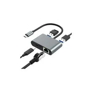 USB C 1000M RJ45 Ethernet Network Adapter Docking Station PD 60W Type C Hub Gigabit LAN Dock Concentrator Laptop PC Accessories USB C 1000M RJ45 Ethernet Network Adapter Docking Station PD 60W Type C Hub Gigabit LAN Dock Concentrator Laptop PC Accessories