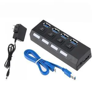 Mini USB HUB 3.0 2.0 Super Speed 5Gbps Usb2.0 4 Port HUB Portable USB 2.0 HUB Splitter with External Power Adapter for PC Acc Mini USB HUB 3.0 2.0 Super Speed 5Gbps Usb2.0 4 Port HUB Portable USB 2.0 HUB Splitter with External Power Adapter for PC Acc