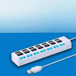 USB 2.0 Hub Multi USB Splitter Ports Hub Use Power Adapter4/ 7 Port Multiple Expander Hub with Switch 30CM Cable For Home USB 2.0 Hub Multi USB Splitter Ports Hub Use Power Adapter4/ 7 Port Multiple Expander Hub with Switch 30CM Cable For Home