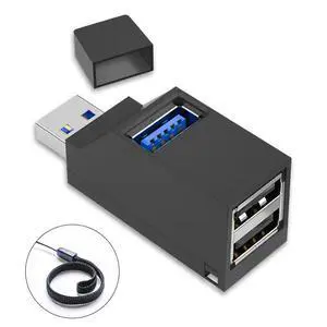 USB 3.0 HUB Adapter Extender Mini Splitter Box 3 Port Data Transfer USB Splitter Docking Station For PC Laptop Parts USB 3.0 HUB Adapter Extender Mini Splitter Box 3 Port Data Transfer USB Splitter Docking Station For PC Laptop Parts