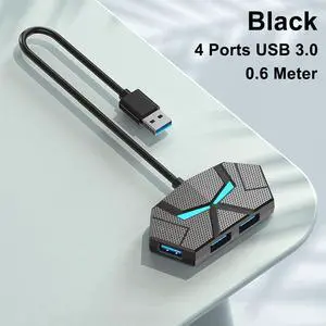 USB Docking Station 5Gbps 7 Ports USB 3.0 HUB USB Splitter Adapter High Speed Transmission PD Power Supply For Laptop Computer USB Docking Station 5Gbps 7 Ports USB 3.0 HUB USB Splitter Adapter High Speed Transmission PD Power Supply For Laptop Computer