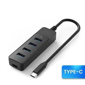 4 Ports USB Expander Multiport USB 3.0 HUB Type C Power Port 5Gbps High Speed HUB Docking Station For Type-C Laptop Laptop Accessories 4 Ports USB Expander Multiport USB 3.0 HUB Type C Power Port 5Gbps High Speed HUB Docking Station For Type-C Laptop Laptop Accessories