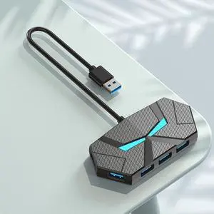 7 Ports USB 3.0 HUB Type C Docking Station 5Gbps High Speed Transmission Splitter Adapter For Laptop Hard Drive Mouse Keyboard 7 Ports USB 3.0 HUB Type C Docking Station 5Gbps High Speed Transmission Splitter Adapter For Laptop Hard Drive Mouse Keyboard