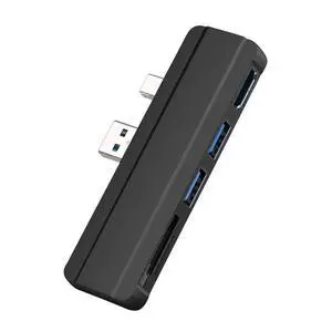 Multiport Adapter 4K Video Output Docking Station Memory Card Reader USB 3.0 HUB For Type-C Laptop Multiport Adapter 4K Video Output Docking Station Memory Card Reader USB 3.0 HUB For Type-C Laptop