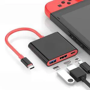 3-in-1 USB C to Video Output 4K HUB Type C Adapter 100W PD USB 3.0 Docking Station for Gaming Handheld Type-C Laptop Phone 3-in-1 USB C to Video Output 4K HUB Type C Adapter 100W PD USB 3.0 Docking Station for Gaming Handheld Type-C Laptop Phone