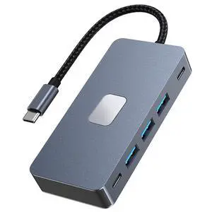 7 in 1 USB C Docking Station 100W Power 3 USB3.0 1 USB-C Dual 4K Video Output Monitor for Type-C Laptop 7 in 1 USB C Docking Station 100W Power 3 USB3.0 1 USB-C Dual 4K Video Output Monitor for Type-C Laptop
