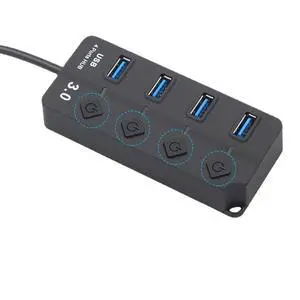 USB HUB 4/7 Ports USB3.0 Cable Splitter with Power Switch Out USB 2.0 Extend Adapter Data Transfer Dock Station USB HUB 4/7 Ports USB3.0 Cable Splitter with Power Switch Out USB 2.0 Extend Adapter Data Transfer Dock Station