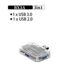 USB C HUB Type C 3 in 1 Station Docking USB 3.0 Transparent style Adapter Hub For Type-C Laptop Type-C Phone Hub Multiport USB C HUB Type C 3 in 1 Station Docking USB 3.0 Transparent style Adapter Hub For Type-C Laptop Type-C Phone Hub Multiport