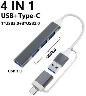 USB 3.0 HUB 7 In 1 Docking Ststion USB-A Type-C Expander Splitter High Speed OTG Adapter Free Driver For PC Laptop USB 3.0 HUB 7 In 1 Docking Ststion USB-A Type-C Expander Splitter High Speed OTG Adapter Free Driver For PC Laptop