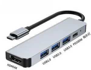 5 In 1 USB3.0 Docking Station Video Output HD Display Hub Multifunctional Laptop Multi-port Screen Casting Extension Dock Adapter 5 In 1 USB3.0 Docking Station Video Output HD Display Hub Multifunctional Laptop Multi-port Screen Casting Extension Dock Adapter