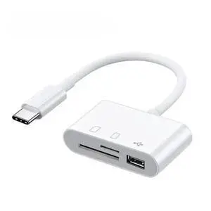 Universal 3in1 Type C USB Adapter USB TF SD Card Reader USB-C Memory Card Adapter For Type-C Laptop Type-C Phone Laptop Phone Universal 3in1 Type C USB Adapter USB TF SD Card Reader USB-C Memory Card Adapter For Type-C Laptop Type-C Phone Laptop Phone