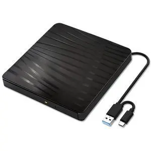 External CD DVD Drive USB 3.0 Type-C CD Burner Portable CD +/-RW Drive DVD Player for ROM Rewriter Burner Recorder For Laptop PC External CD DVD Drive USB 3.0 Type-C CD Burner Portable CD +/-RW Drive DVD Player for ROM Rewriter Burner Recorder For Laptop PC
