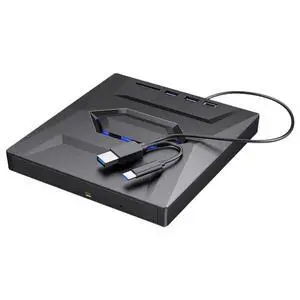 USB3.0 DVD Burner with USB/Type-C Ports+ SD/TF 5 In 1 Disk Reader Rewriter Drive for Mac/Linux Windows XP/10/8/7 Laptop PC USB3.0 DVD Burner with USB/Type-C Ports+ SD/TF 5 In 1 Disk Reader Rewriter Drive for Mac/Linux Windows XP/10/8/7 Laptop PC
