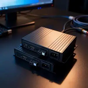 Fiber Optical Extender Support 1080P HD Signal with SC Interface and USB for Long Distance Transmission Fiber Optical Extender Support 1080P HD Signal with SC Interface and USB for Long Distance Transmission