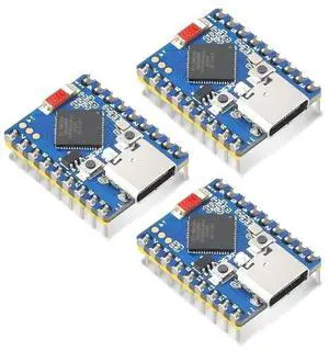Precisionn 3Pcs ESP32-S3 Mini Development Board ESP32-S3-Zero Development Board Main Frequency 240Mhz, 2.4Ghz Wifi BT Precisionn 3Pcs ESP32-S3 Mini Development Board ESP32-S3-Zero Development Board Main Frequency 240Mhz, 2.4Ghz Wifi BT