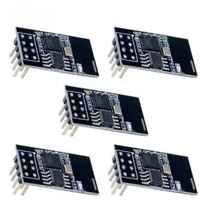 ESP-01S ESP8266 WiFi Module 4MB Flash 3.3V Wireless Serial Transceiver 5PCS Set for IoT Projects and DIY Electronics ESP-01S ESP8266 WiFi Module 4MB Flash 3.3V Wireless Serial Transceiver 5PCS Set for IoT Projects and DIY Electronics