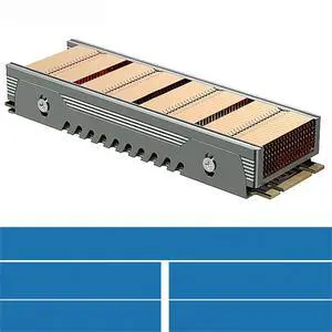 M.2 SSD NVMe Heat Sink M2 2280 Solid State Drive 36 Cooling Fin Radiator with Thermal Pad M.2 SSD NVMe Heat Sink M2 2280 Solid State Drive 36 Cooling Fin Radiator with Thermal Pad