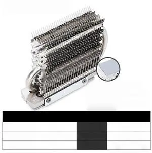 HR-09 2280 PRO Black M.2 Solid State Drive AG Heat Pipe Radiator SSD Cooler Fully Electroplated HR-09 2280 PRO Black M.2 Solid State Drive AG Heat Pipe Radiator SSD Cooler Fully Electroplated