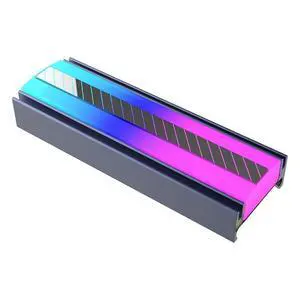 M.2 NVME SSD Heatsink 5V 3Pin ARGB Colored Lights 2280 Solid State Drive Cooler M.2 NVME SSD Heatsink 5V 3Pin ARGB Colored Lights 2280 Solid State Drive Cooler