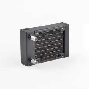 Water cooling radiator 80mm size aluminum material radiator for PC water cooling G1/4 thread install 80mm fans Water cooling radiator 80mm size aluminum material radiator for PC water cooling G1/4 thread install 80mm fans