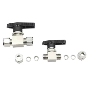 For 1/8" 12-25mm OD Tube Compression Union Ball Valve 316L 304 Stainless Steel Valve Water Gas Fuel For 1/8" 12-25mm OD Tube Compression Union Ball Valve 316L 304 Stainless Steel Valve Water Gas Fuel