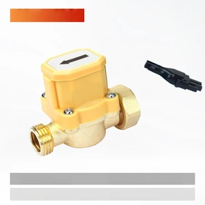 For Water Flow Switch Brass Inline 1/2 1 1.5 2 Inch Pipe Flow Sensor for Pump Controller Adjustable Sensitivity Signal Output For Water Flow Switch Brass Inline 1/2 1 1.5 2 Inch Pipe Flow Sensor for Pump Controller Adjustable Sensitivity Signal Output