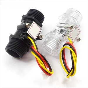 For Water Flow Sensor Switch G1/2" Fluid Flow Meter Water Control Transparent Enclosure DC 5-15V Use For Water Heaters YF-S201C For Water Flow Sensor Switch G1/2" Fluid Flow Meter Water Control Transparent Enclosure DC 5-15V Use For Water Heaters YF-S201C