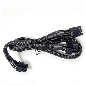 For PCIe Dual 8Pin 6+2 18AWG Sleeved Net 60+20CM GPU Power Cable for M12II EVO 850W, 750W, 620W, 520W Bronze Modular Powers For PCIe Dual 8Pin 6+2 18AWG Sleeved Net 60+20CM GPU Power Cable for M12II EVO 850W, 750W, 620W, 520W Bronze Modular Powers