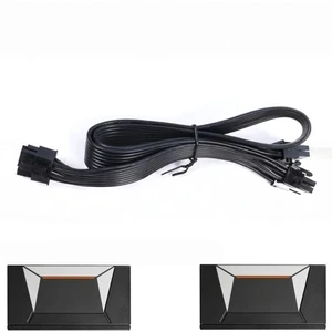 For PCI-e 6+2Pin Dual 8Pin GPU Modular Power Cable for P750W AP750GM, P850W AP850GM Gold Power Supply Unit 18AWG Flat For PCI-e 6+2Pin Dual 8Pin GPU Modular Power Cable for P750W AP750GM, P850W AP850GM Gold Power Supply Unit 18AWG Flat